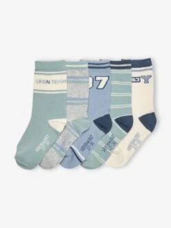 Lot De 5 Paires De Chaussettes Garçon BASICS - Lot Brique -PETIT BATEAU Soldes Magasin lot de 5 paires de chaussettes garcon basics 8