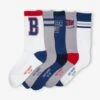 Lot De 5 Paires De Chaussettes Sport Garçon - Blanc -PETIT BATEAU Soldes Magasin lot de 5 paires de chaussettes sport garcon 2
