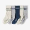 Lot De 5 Paires De Chaussettes Sport Garçon - Blanc Chiné -PETIT BATEAU Soldes Magasin lot de 5 paires de chaussettes sport garcon 5