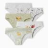 Lot De 5 Slips Garçon Disney® Le Roi Lion - Vert Clair Imprime -PETIT BATEAU Soldes Magasin lot de 5 slips garcon disney le roi lion
