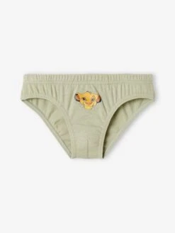 Lot De 5 Slips Garçon Disney® Le Roi Lion - Vert Clair Imprime -PETIT BATEAU Soldes Magasin lot de 5 slips garcon disney le roi lion 3