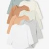 Lot De 7 Bodies Manches Longues Ouverture US Bébé BASICS - Multicolore -PETIT BATEAU Soldes Magasin lot de 7 bodies manches longues ouverture us bebe basics