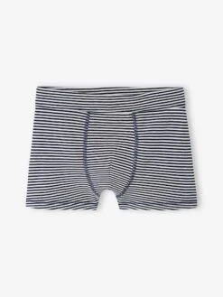 Lot De 7 Boxers Stretch Ours Garçon En Coton Bio - Bleu Roi -PETIT BATEAU Soldes Magasin lot de 7 boxers stretch ours garcon en coton bio 3