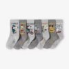 Lot De 7 Paires De Chaussettes Semainier "mascottes" Garçon - Gris Chiné -PETIT BATEAU Soldes Magasin lot de 7 paires de chaussettes semainier mascottes garcon