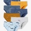 Lot De 7 Slips Stretch Baleines Garçon En Coton Bio - Bleu Ciel -PETIT BATEAU Soldes Magasin lot de 7 slips stretch baleines garcon en coton bio