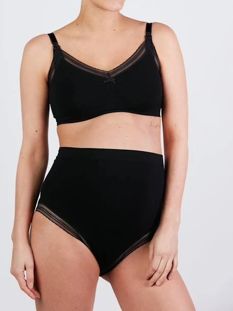 Maxi Culotte De Grossesse Sans Couture Milk CACHE COEUR - Noir 4 Maxi Culotte De Grossesse Sans Couture Milk CACHE COEUR - Noir â Image 4