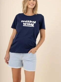 Short En Jean De Grossesse Elvis ENVIE DE FRAISE - Stone