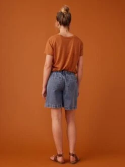 Short Grossesse En Jean Effet Paperbag ENVIE DE FRAISE - Denim Bleached -PETIT BATEAU Soldes Magasin short grossesse en jean effet paperbag envie de fraise 7