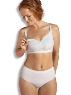 Soutien-gorge Biologique Grossesse Et Allaitement Sans Coutures CARRIWELL - Naturel