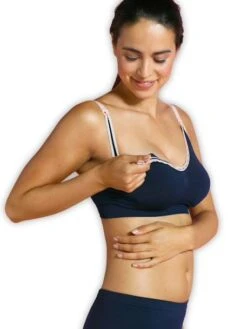Soutien-gorge Biologique Grossesse Et Allaitement Sans Coutures CARRIWELL Original Deluxe - Marine -PETIT BATEAU Soldes Magasin soutien gorge biologique grossesse et allaitement sans coutures carriwell original deluxe 2