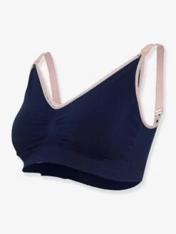 Soutien-gorge Biologique Grossesse Et Allaitement Sans Coutures CARRIWELL Original Deluxe - Marine -PETIT BATEAU Soldes Magasin soutien gorge biologique grossesse et allaitement sans coutures carriwell original deluxe 3